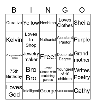 Getting to know Ora Bingo Card