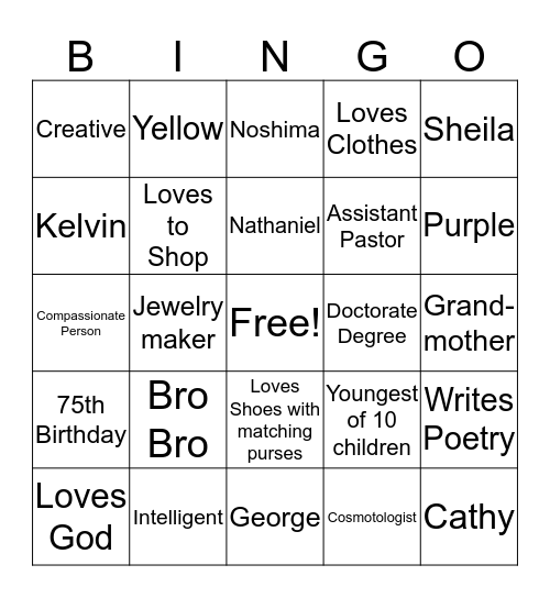 Getting to know Ora Bingo Card