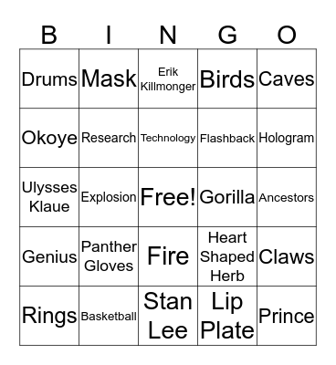 Triston's 7th Birthday Bingo Card