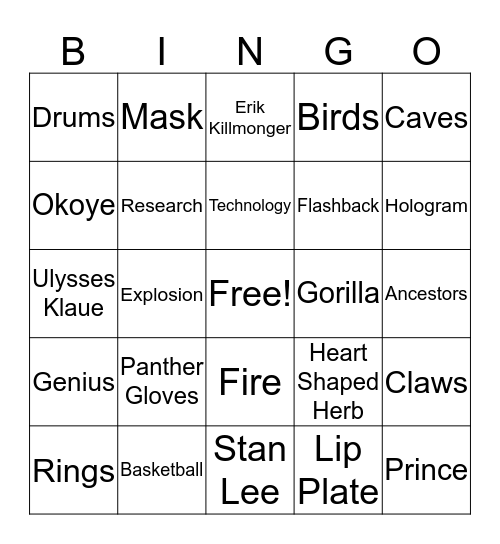 Triston's 7th Birthday Bingo Card