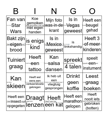 Teambuilding MLB Bingo Card