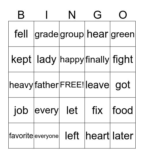 List C BINGO  101-150 Bingo Card