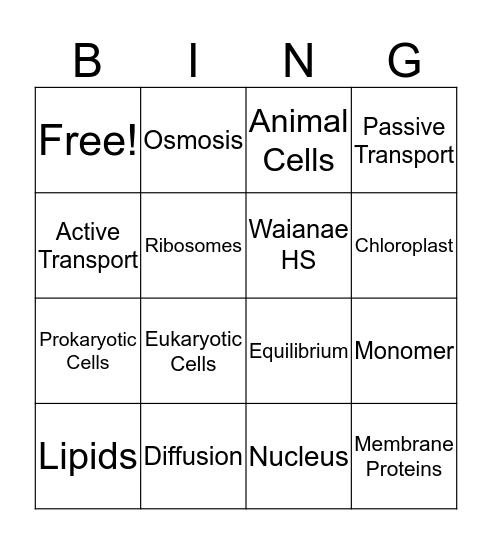 PJ's Bingo Card Bingo Card