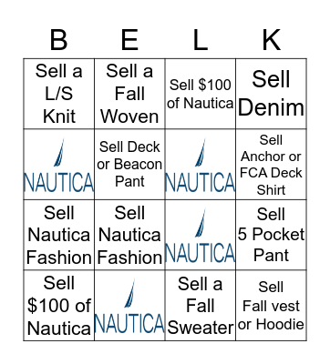 NAUTICO BINGO Card