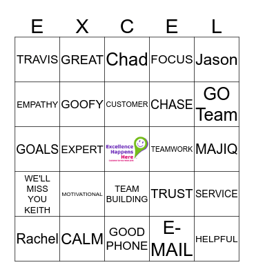 CUSTOMER SERVICE WEEK 2018 Bingo Card