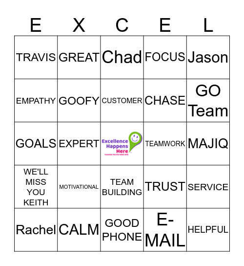 CUSTOMER SERVICE WEEK 2018 Bingo Card