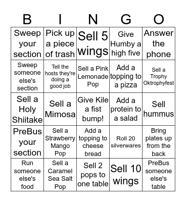 SATURDAYYYYYYYY Bingo Card