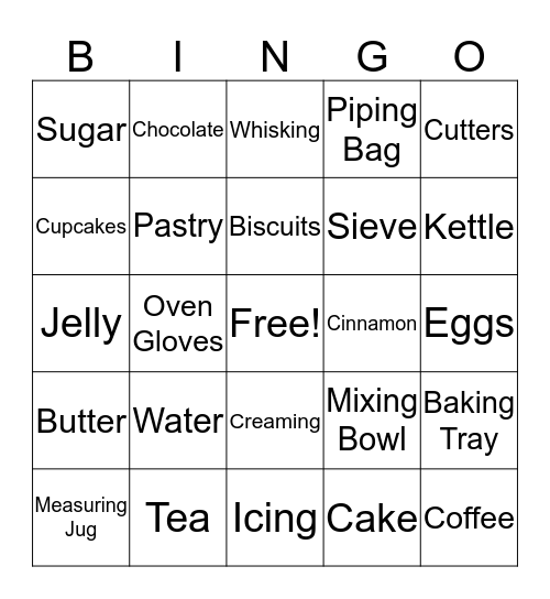 Coffee morning Bingo Card