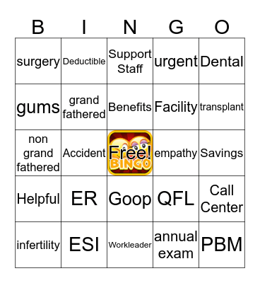 2018 Customer Service Bingo Card