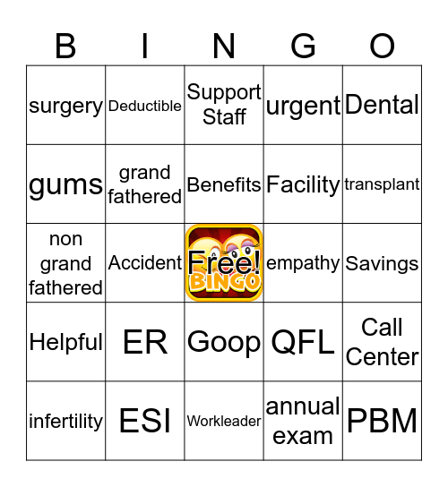 2018 Customer Service Bingo Card