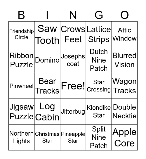 bingo Card