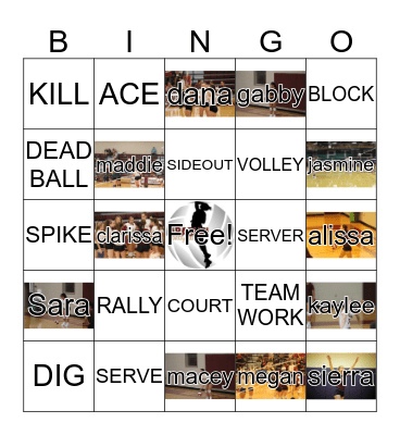 ARABIANS VOLLEYBALL Bingo Card
