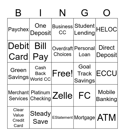CITIZENS Bingo Card