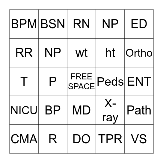 B-I-N-G-O Bingo Card