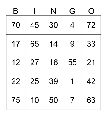 SEMOGA AKU MENANG Bingo Card