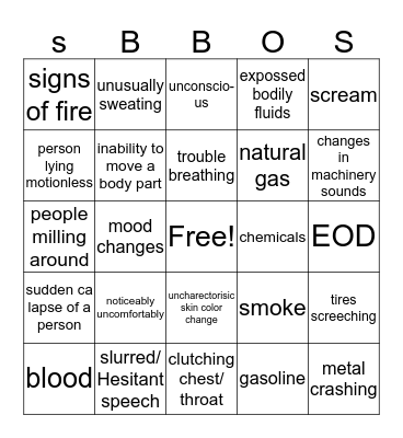 reconciling an emergency bingo Card