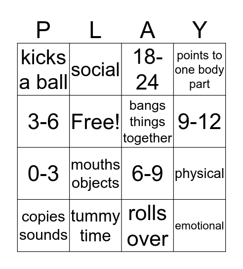 Let's Play Bingo Card