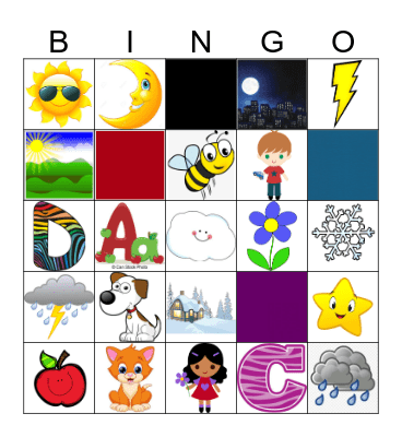 Vocabulary Bingo! Bingo Card