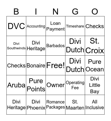 Customer Service Appreciation Week - Go Divi! Bingo Card