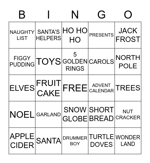 BAD ELF BINGO! Bingo Card