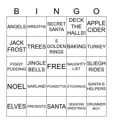 BAD ELF BINGO! Bingo Card