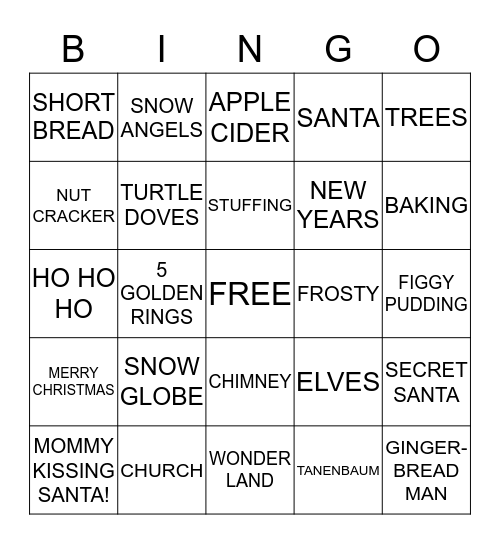 BAD ELF BINGO! Bingo Card