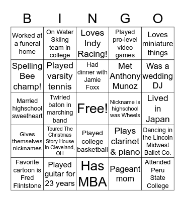 Customer Service Week - Mix & Mingle Bingo Card