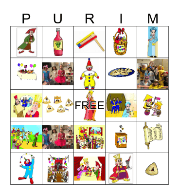 PURIM BINGO  Bingo Card