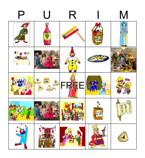 PURIM BINGO  Bingo Card