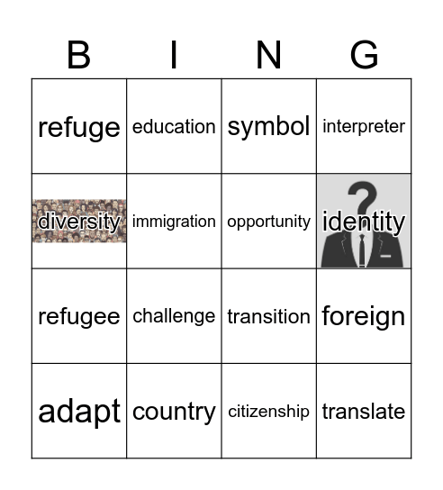 GR5 U1 P1&2 REACH Bingo Card