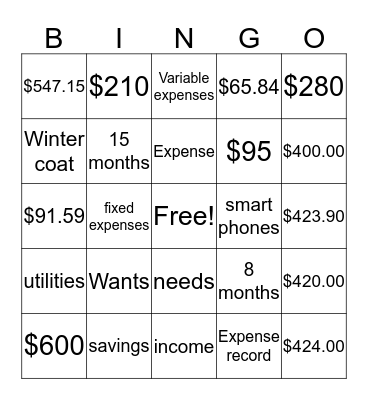 Bingo Card