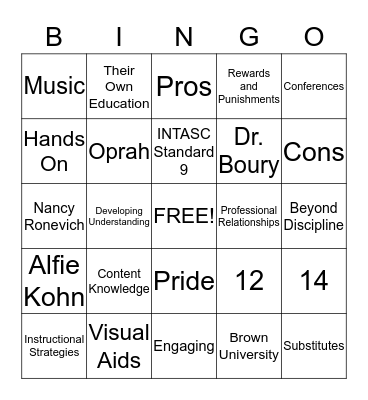 Bingo Card