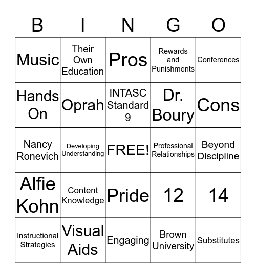 Bingo Card