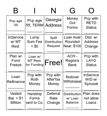 Hayme's HOT Bingo Bonanza Bingo Card