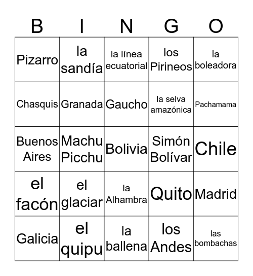 CAPITULOS 1-3 Bingo Card