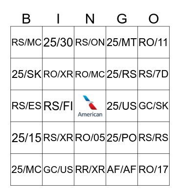 Week 4 - Codes Bingo Card
