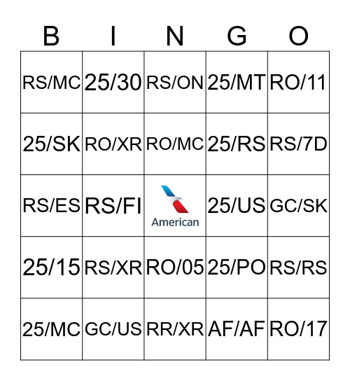 Week 4 - Codes Bingo Card
