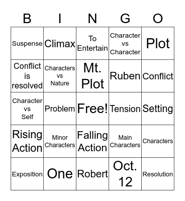 Story Stew Bingo Card