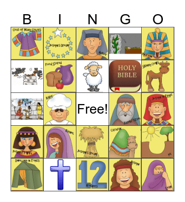 JOSEPH Bingo Card