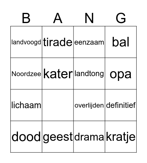 De vuurtoren Hyllekrog Bingo Card