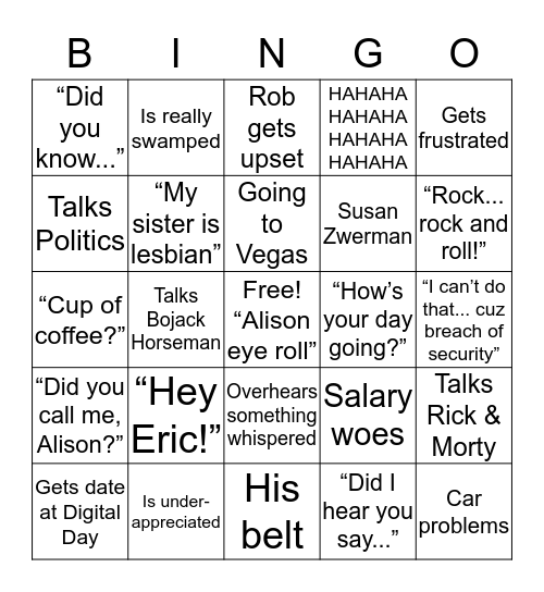 Jordan Bingo Card