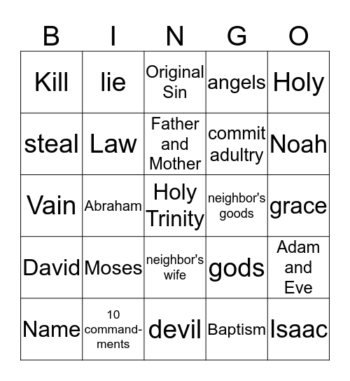 Chapter 8 Review Bingo Card