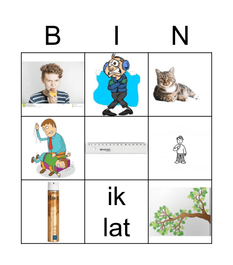 ik lat Bingo Card