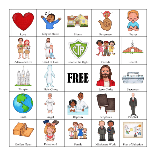 General Conference Bingo Card
