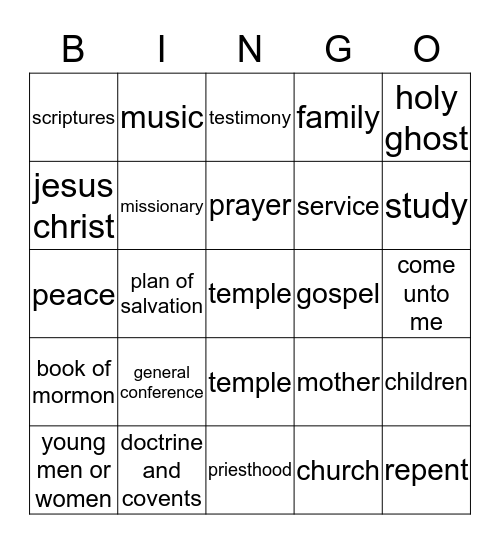 CONFERENCE BINGO Card