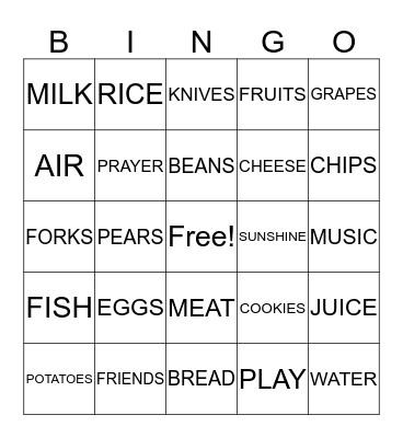 BRUNCH ON THE LAWN Bingo Card