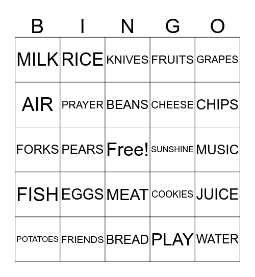 BRUNCH ON THE LAWN Bingo Card