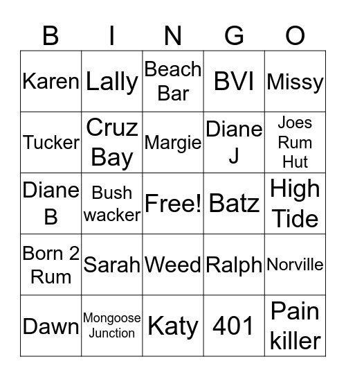 STJ 2018 Practice Bingo Card