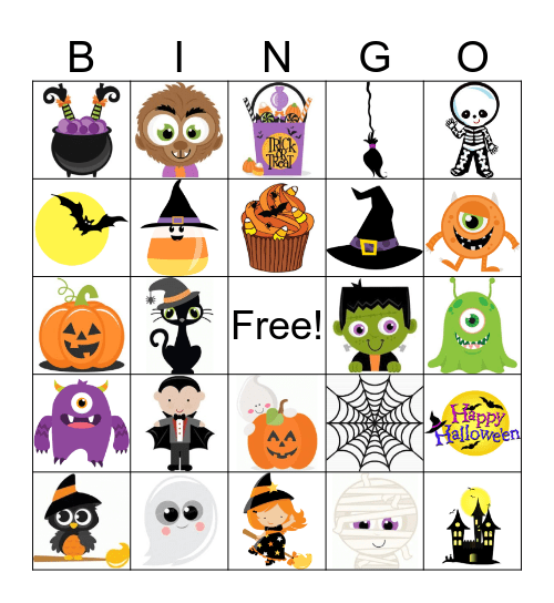 Halloween Bingo Card