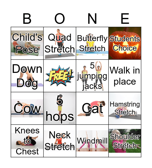 Spooky Bingo Card